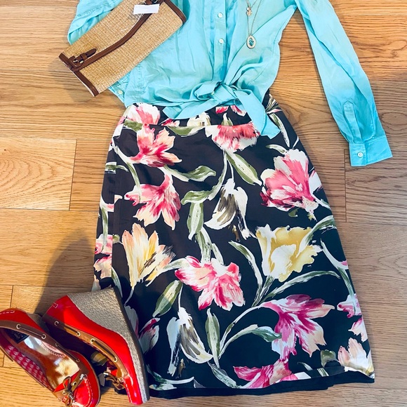 Ralph Lauren Dresses & Skirts - 4 items Outfit Banana Republic Women Summer Blouse Skirt Shoes Jewelry